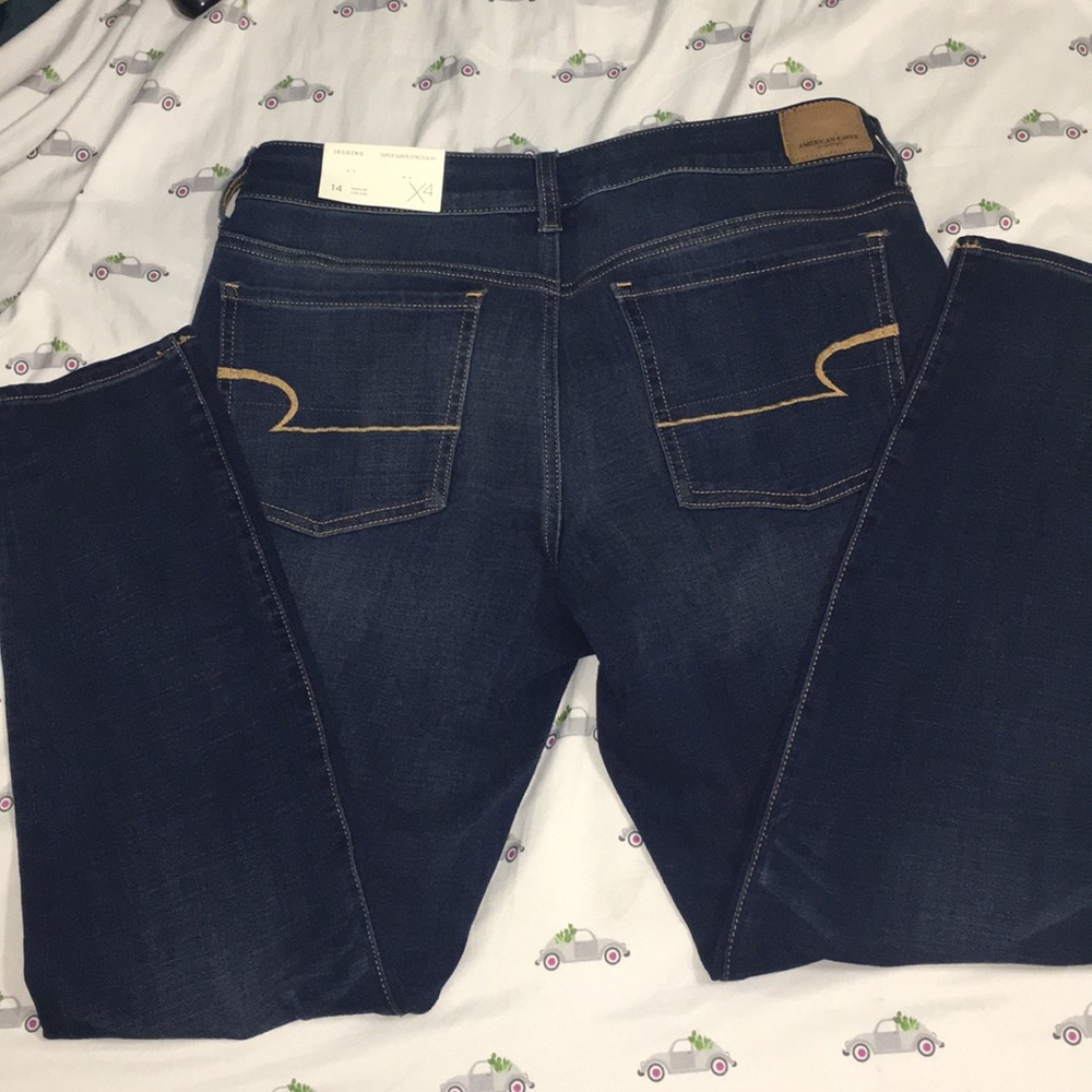 AEO Super Super Stretch Jeggings. Regular fit